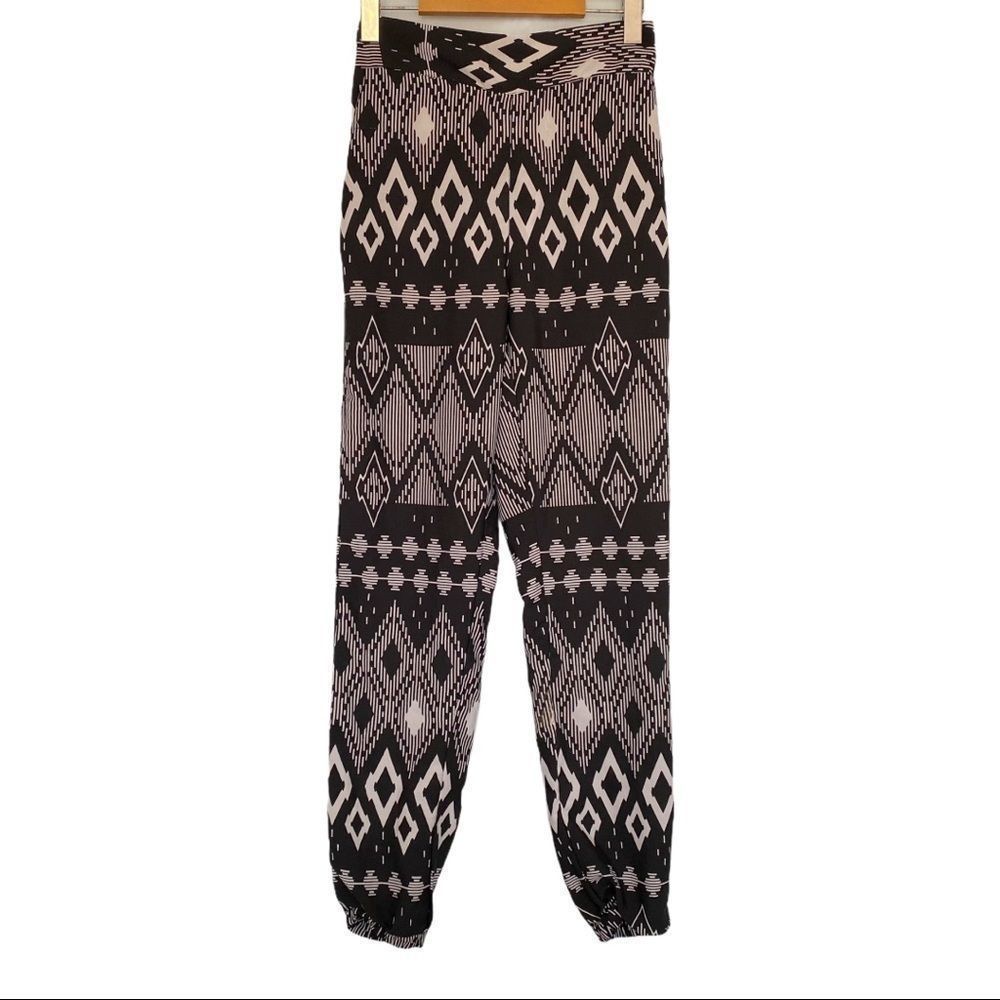Denim Licious boho peasant Aztec print pants S GUC